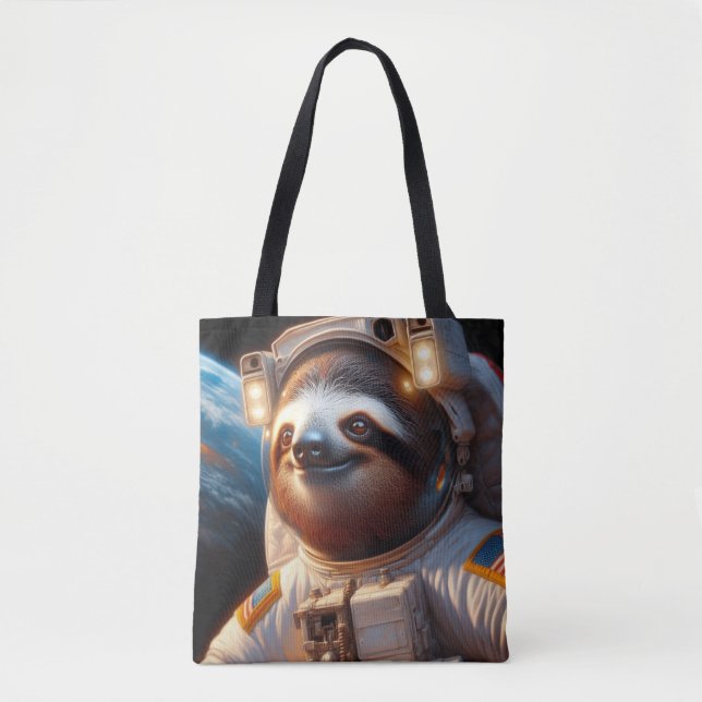 Sloth Astronaut Tasche (Vorderseite)