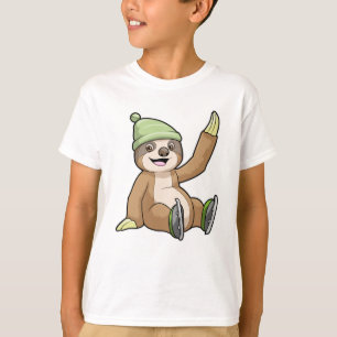 Sloth at Ice Skaten mit Ice-Skaten T-Shirt