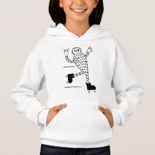 Sloth auf Rollen-Skaten Hoodie