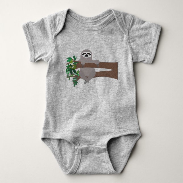 Sloth Baby Bodysuit Strampler (Vorderseite)