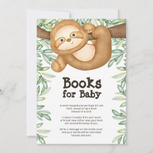 Sloth Baby Showbuchkarte Einladung