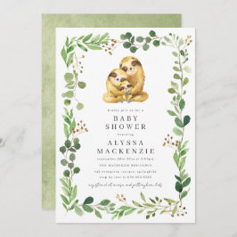 Sloth Baby Shower Invitation Einladung