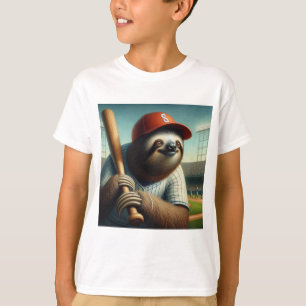 Sloth Baseball Player T-Shirt