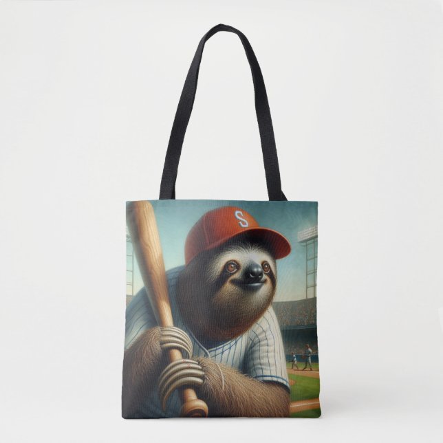 Sloth Baseball Player Tasche (Vorderseite)