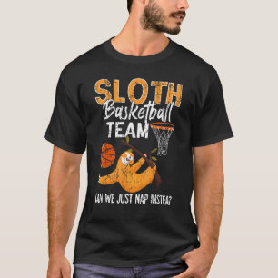 Sloth Basketball Team Sport Shirt Körbe