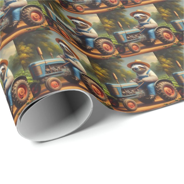 Sloth Bauer Geschenkpapier (Rolleneckpunkt)