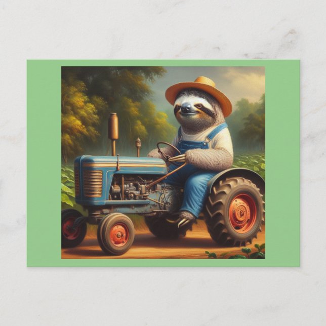 Sloth Bauer Postkarte (Vorderseite)