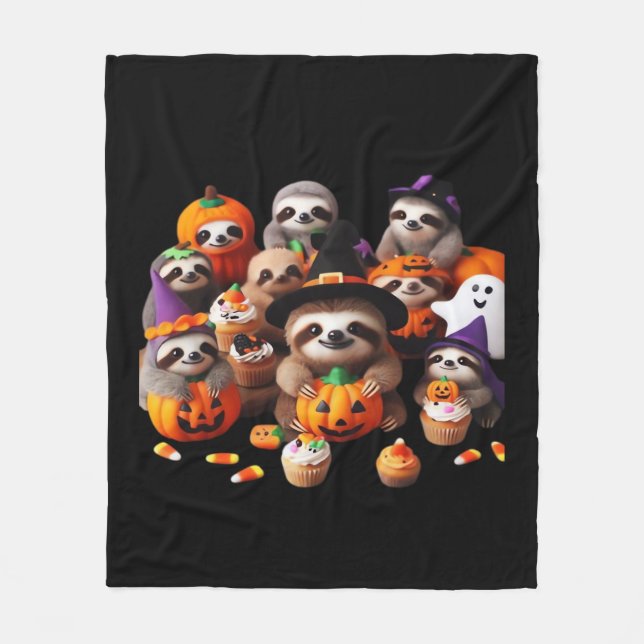 Sloth Beautiful Faulheit Klassischer T - Shirt Fleecedecke (Vorderseite)