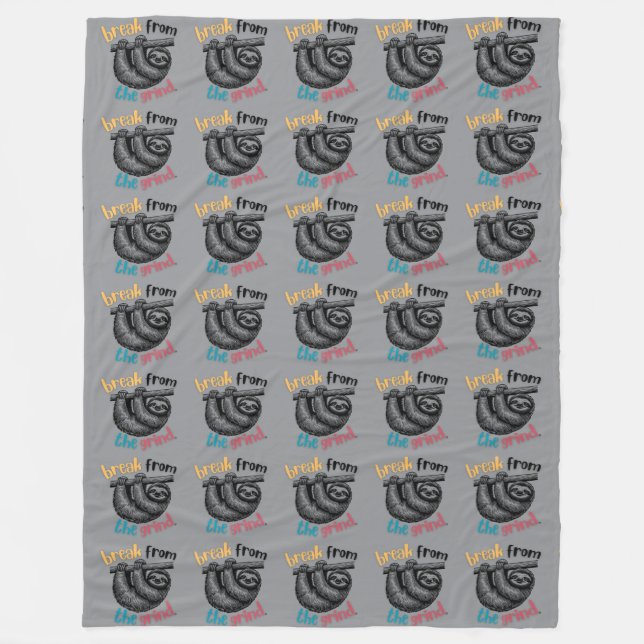 Sloth BFTG Fleecedecke (Vorderseite)