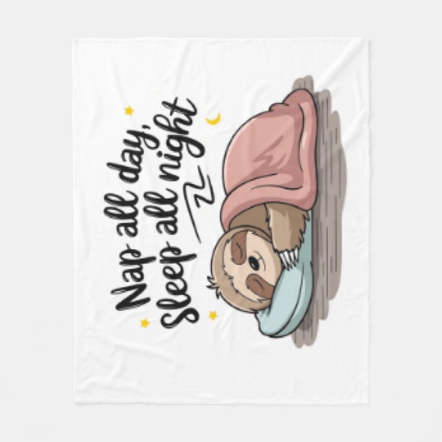 Sloth Blanket Fleecedecke (Vorderseite)