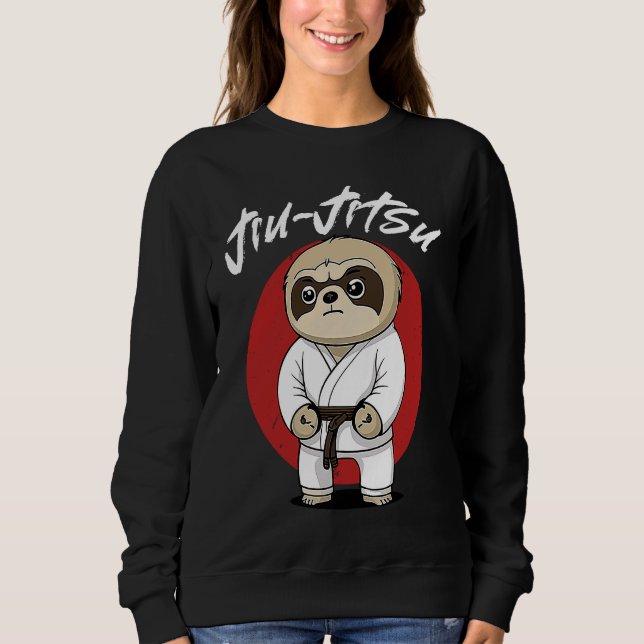 Sloth Brazilian Jiu Jitsu and Grappling Sweatshirt (Vorderseite)