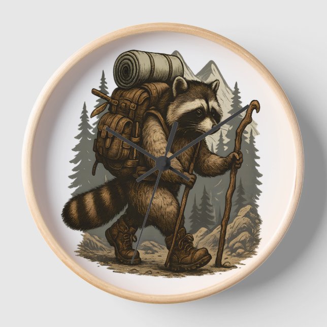 Sloth Camping Wandern Uhr (Vorderseite)