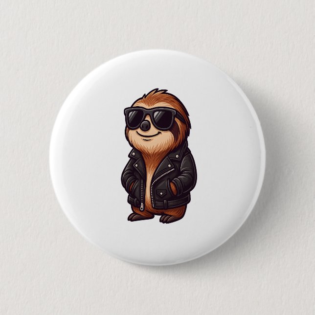 Sloth Chill Mood Button (Vorderseite)