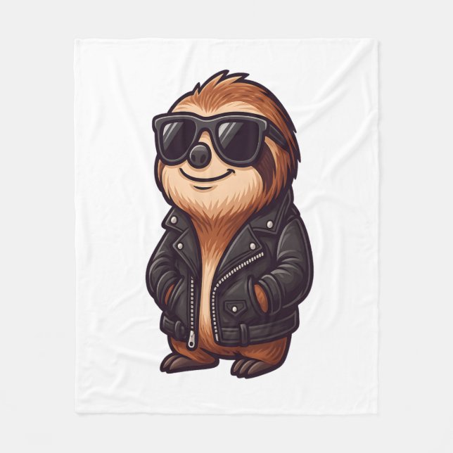 Sloth Chill Mood Fleecedecke (Vorderseite)