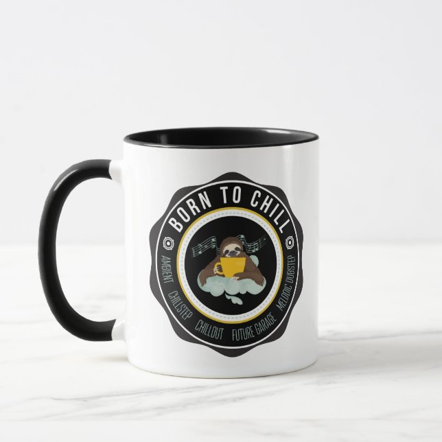 Sloth Chill Music Tasse (Links)