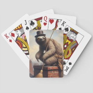 Sloth Chimney Sweep Spielkarten