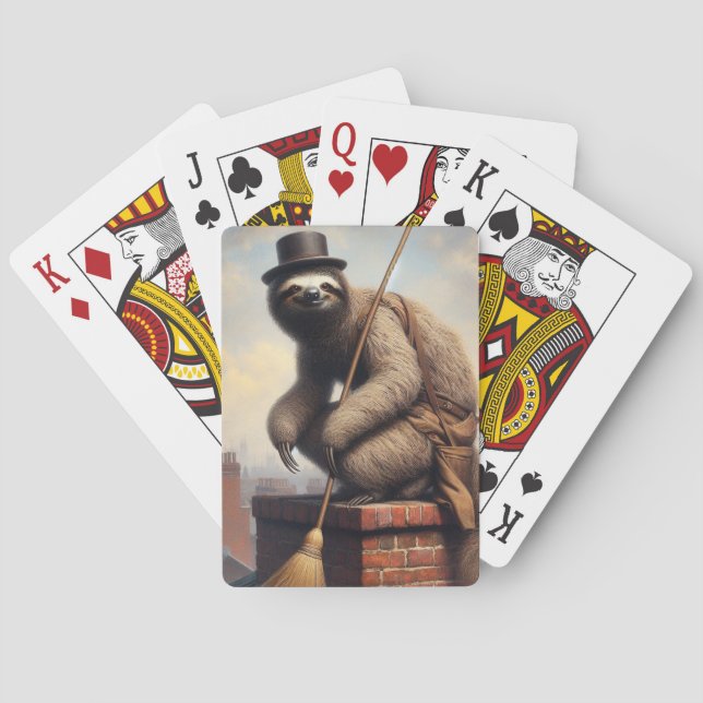 Sloth Chimney Sweep Spielkarten (Rückseite)