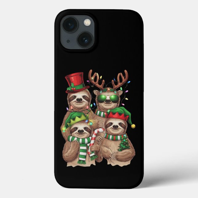Sloth Christmas Merry Slothmas Sloth Lover Geschen Case-Mate iPhone Hülle (Rückseite)