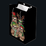 Sloth Christmas Merry Slothmas Sloth Lover Geschen Mittlere Geschenktüte<br><div class="desc">Sloth Christmas Merry Slothmas Sloth Lover Geschenk</div>
