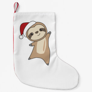Sloth Christmas Snow Winter Animals Sloths Adult C Kleiner Weihnachtsstrumpf