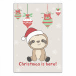 Sloth Christmas Snow Winter Animals Slots Sticker<br><div class="desc">Der Faultier für Weihnachten mit Lichtern aus Märchen. Hübsche Tiere mit Geschenken und Schnee für den Urlaub. Auch lustig für Weihnachten im Juli. Slots sind niedliche Tiere und perfekt zu Weihnachten.</div>