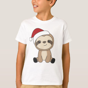 Sloth Christmas Snow Winter Animals Slots T-Shirt