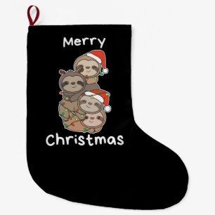 Sloth Christmas Tree Christmas Animals Sloths Großer Weihnachtsstrumpf