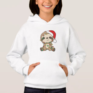 Sloth Christmas Winter Animals Sloths Hoodie