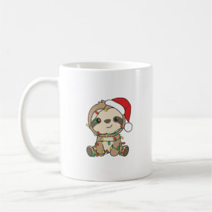 Sloth Christmas Winter Animals Sloths Kaffeetasse