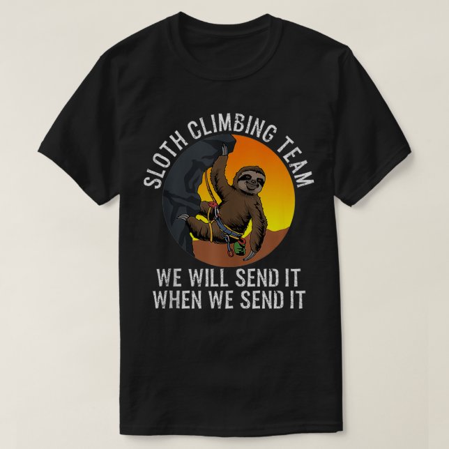 Sloth Climbing T-Shirt (Design vorne)