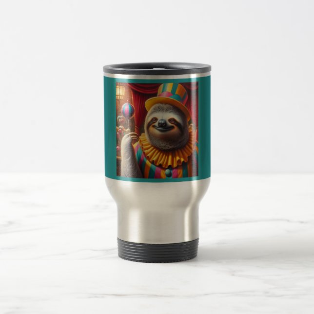 Sloth Clown Reisebecher (Mittel)