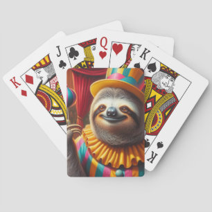 Sloth Clown Spielkarten