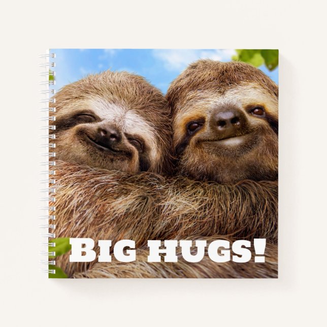 Sloth Couple Notizbuch (Vorderseite)