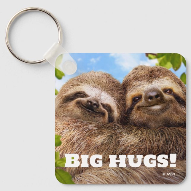 Sloth Couple Schlüsselanhänger (Vorderseite)