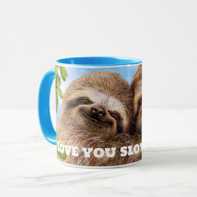 Sloth Couple Tasse (Vorderseite Links)