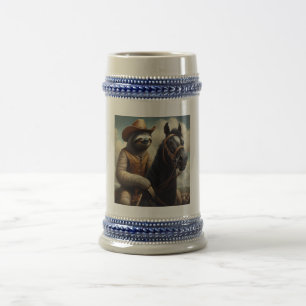 Sloth Cowboy Bierglas
