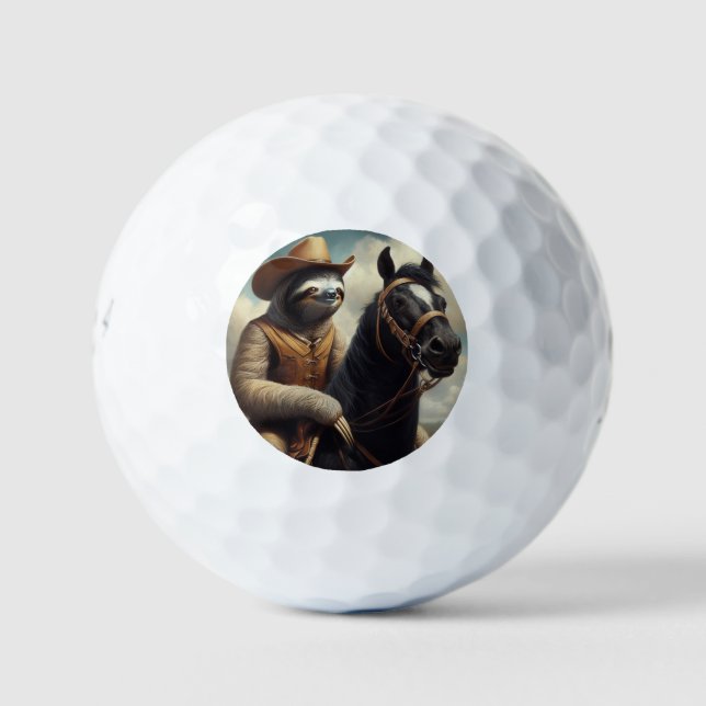 Sloth Cowboy Golfball (Vorderseite)