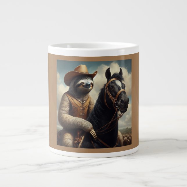 Sloth Cowboy Jumbo-Tasse (Vorderseite)