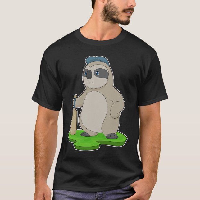 Sloth Cricket Cricket T-Shirt (Vorderseite)