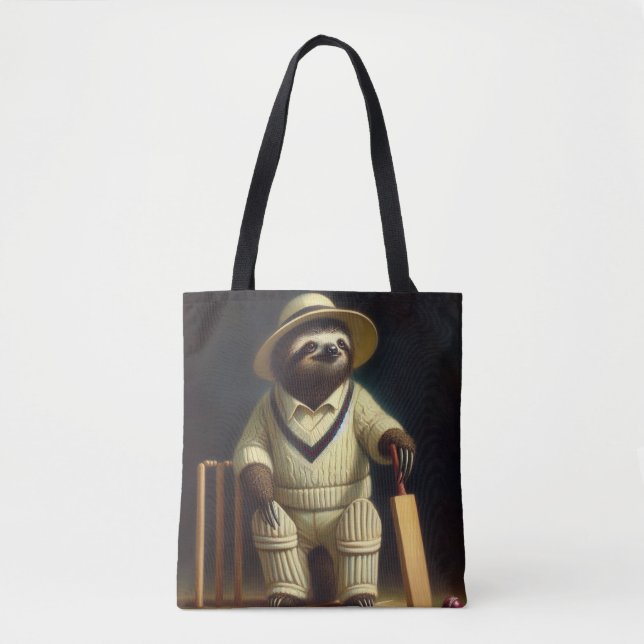 Sloth Cricket Player Tasche (Vorderseite)