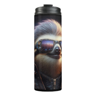 Sloth Cyberpunk Thermosbecher