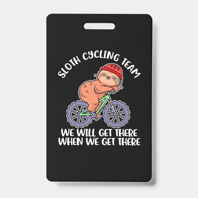 Sloth Cycling Team Ausweis (Vorderseite)