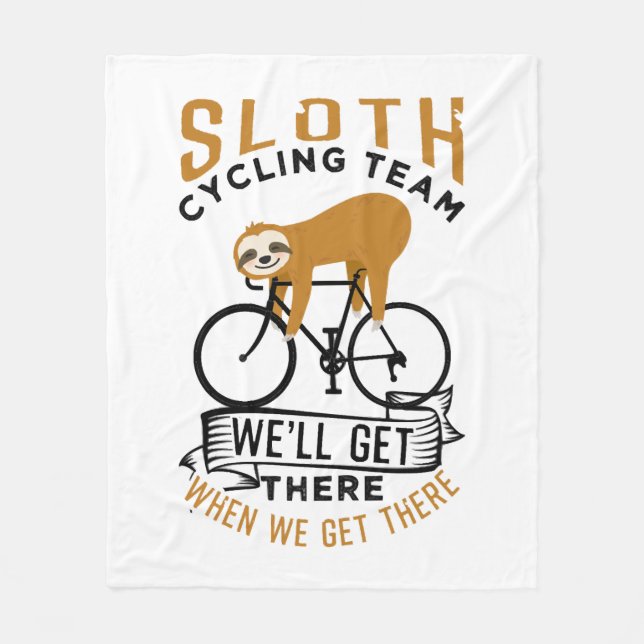 Sloth Cycling Team Fleecedecke (Vorderseite)