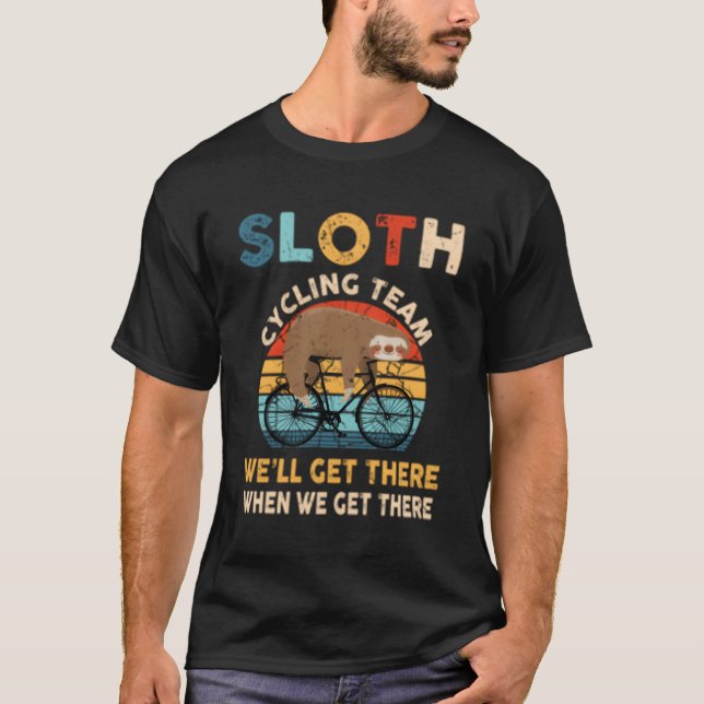 Sloth Cycling Team T-Shirt (Vorderseite)