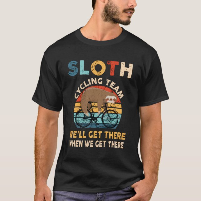 Sloth Cycling Team T-Shirt (Vorderseite)