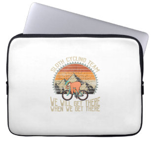 Sloth Cycling Team Wir Werden Schon Ankommen Wenn Laptopschutzhülle