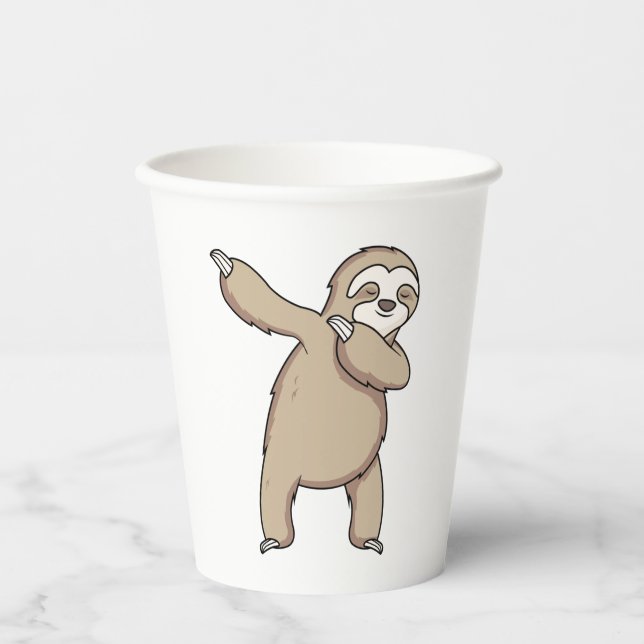 Sloth Dab Pappbecher (Vorderseite)