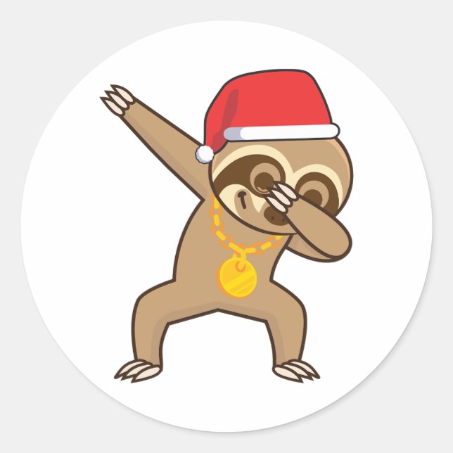 Sloth Dab Sticker (Vorderseite)