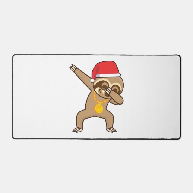 Sloth Dab Sticker Schreibtischunterlage (Vorderseite)