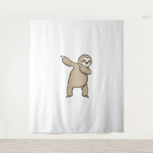Sloth Dab Wandteppich